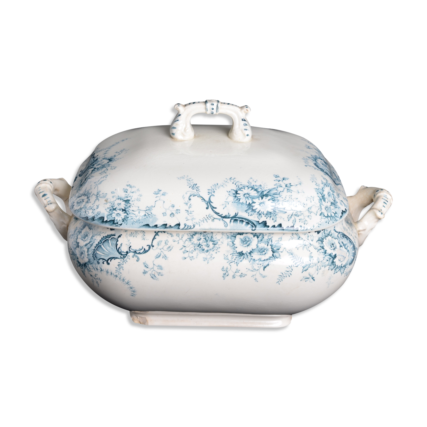 Rectangular tureen iron earth