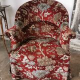 Velvet toad armchair