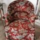 Fauteuil crapaud en velours