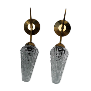 paire d'appliques années - verre