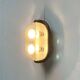 Wall Lamp Walnut Space Age Style Italian Modern Mid-Century by Achille Castiglioni for Flos, 1970s
