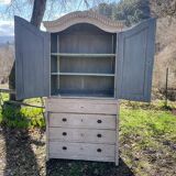 Nineteenth-century two-body sideboard.
