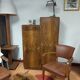 Asymmetrical cabinet Art Deco walnut