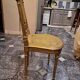 Napoleon III chair in gilded wood, Louis XVI style