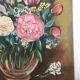 Oil on canvas flower