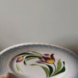Vintage plate flower pattern new ceramics from the north St Amand