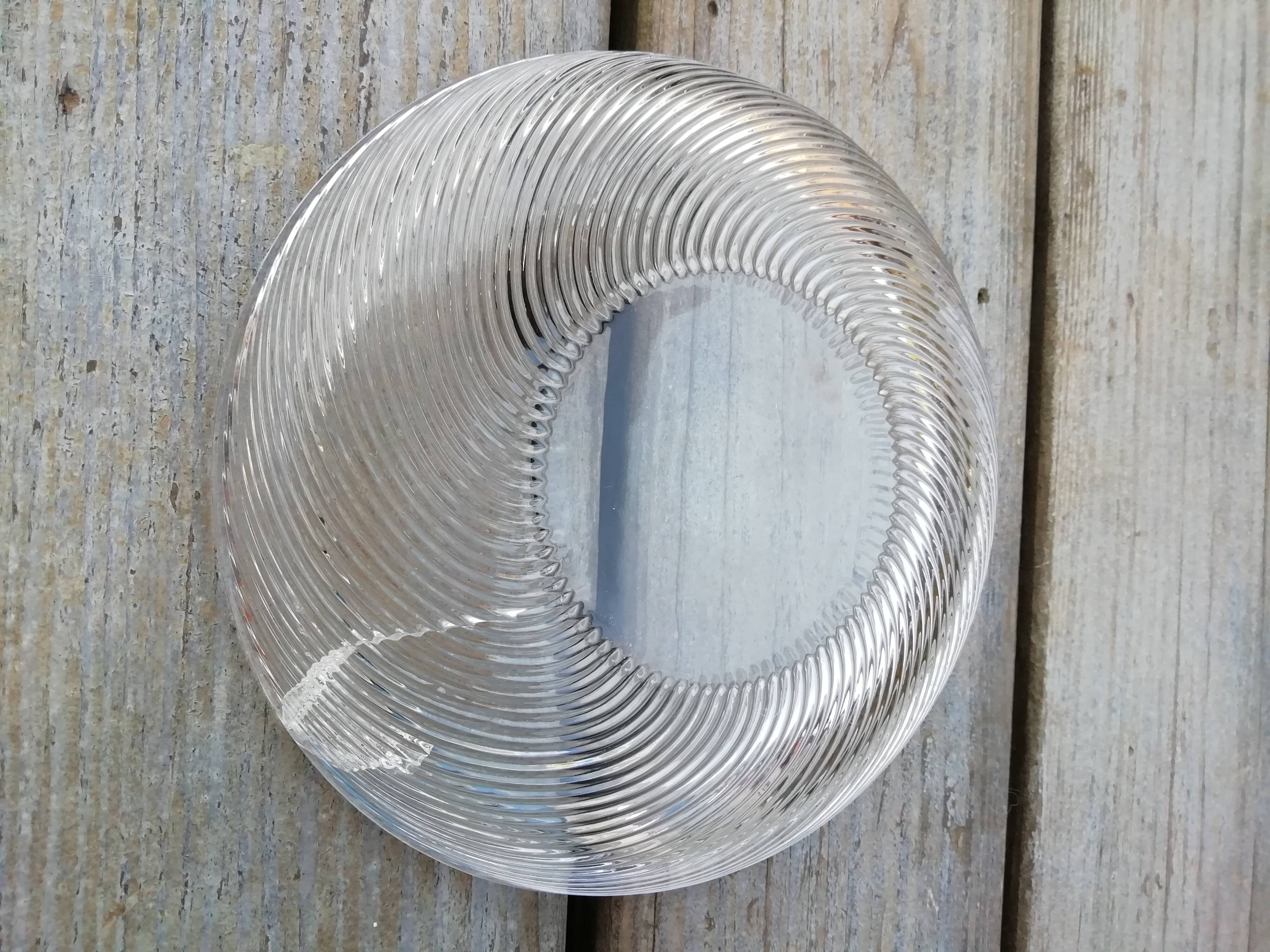 Chiseled glass bell