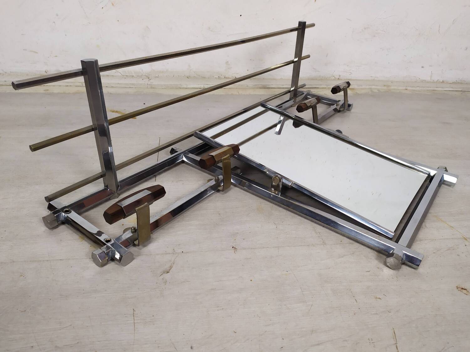 Art Deco chrome coat rack