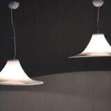 1970s Pair of Italian Pendants by Murano