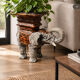 Elephant side table – leopard pattern – Jansen style 1970