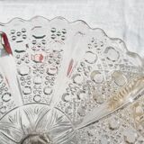 Plat sur piedouche en cristal