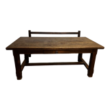 Farm table with bench