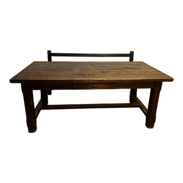 Table de ferme avec banc