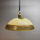 Duża okrągła lampa wisząca regulowana vintage italy 60'