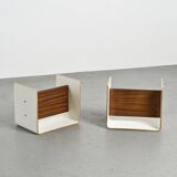Pair of bedside tables by Pierre Guariche, circa 1968