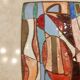 Isaac Lane Muse, brass and enamel plaque.