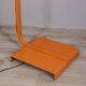 Vintage Space Age Italian Orange Metal and Acrylic Glass Floor Lamp, 1970s