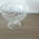 Crystal footed bowl with bird decoration – Art Deco style – H 19 cm