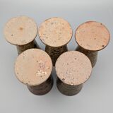 Set of 5 mazagrans in pyrite sandstone