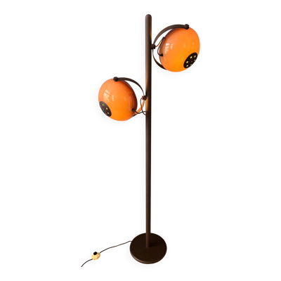 Lampadaire Herda - lampadaire champignon - marron mid-century