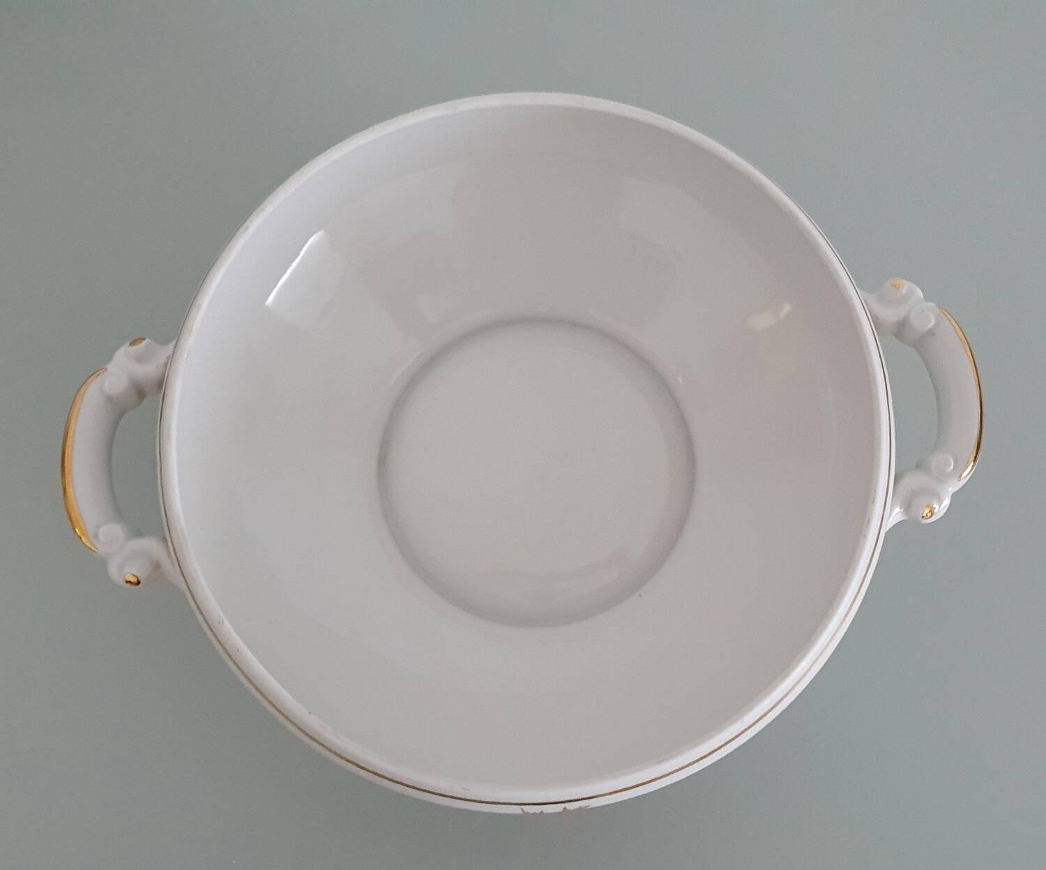 Limoges enamelled porcelain soup tureen