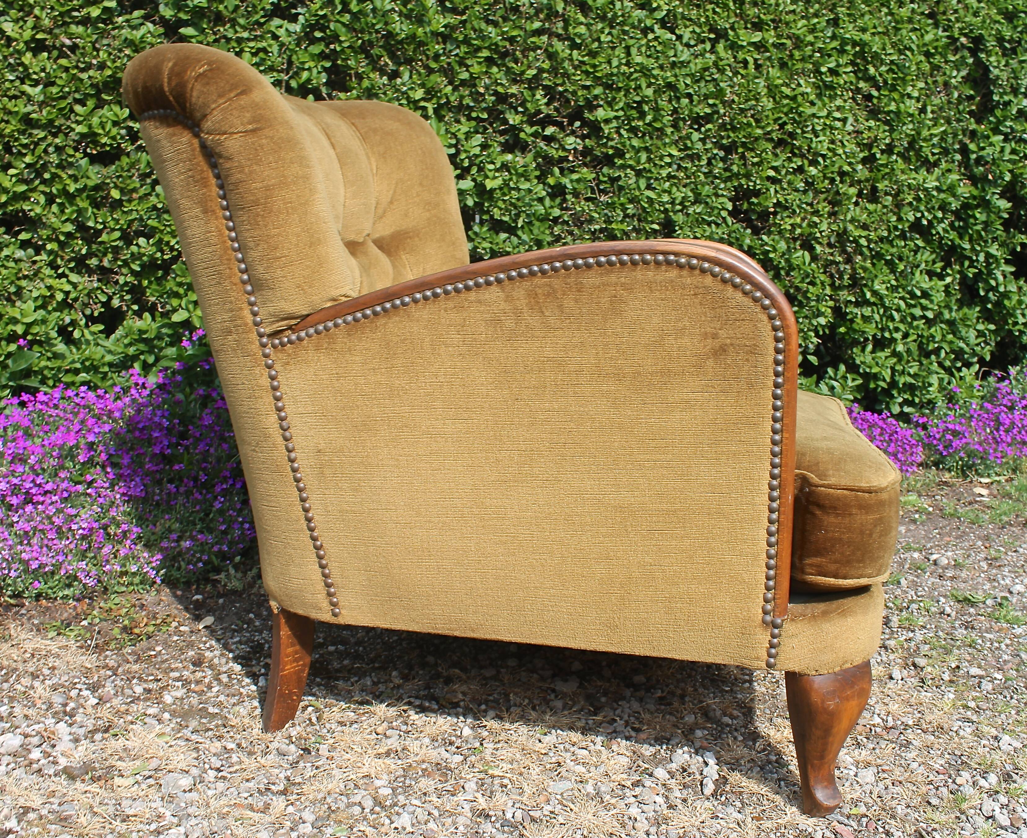 Chauffeuse fauteuil vintage 1950-1960