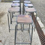 Bar stool - wood and metal workshop