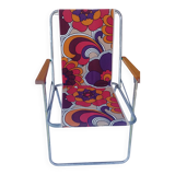 70's vintage fabric folding armchair