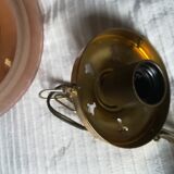 Hanging lamp in granite glass 1950