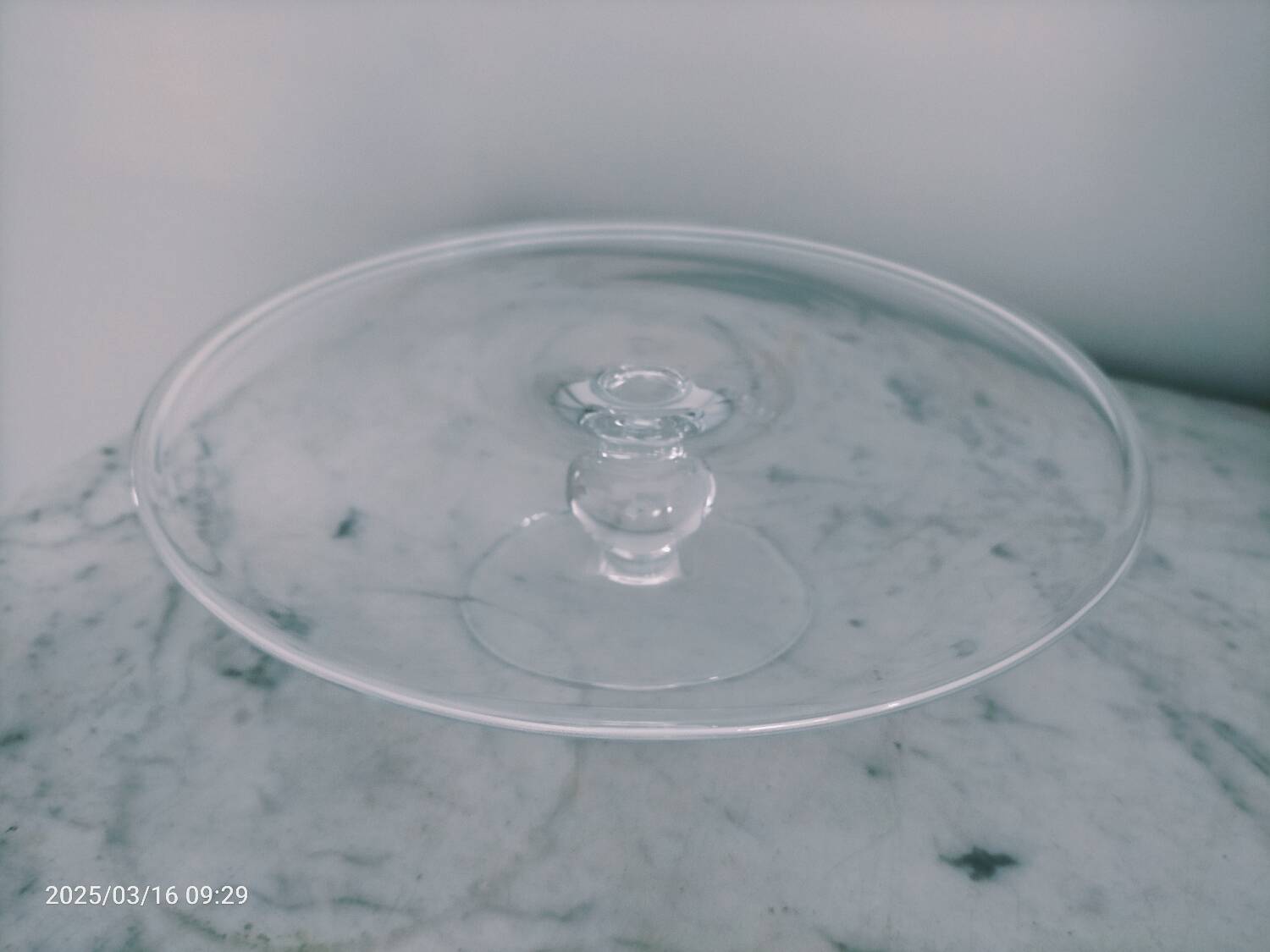 Glass footed dish