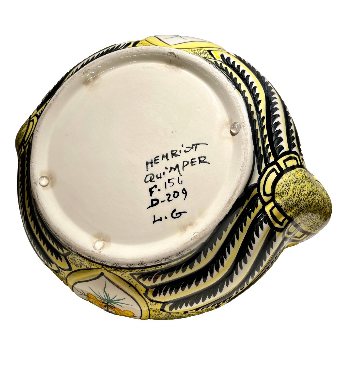 Henriot ceramic basket