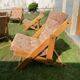 Lot 4 transats en pin Fatöli Kontiki Ikea 1970