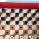 Ancien jeu de dames de voyage
