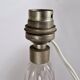 Pied de lampe cristal Art Déco 1950