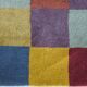 Damier coloré - Tapis tissé à la main