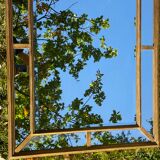 mirror neo classical style bestelnummer with parcloses - central mirror bisauté, circa 1970 76x106cm