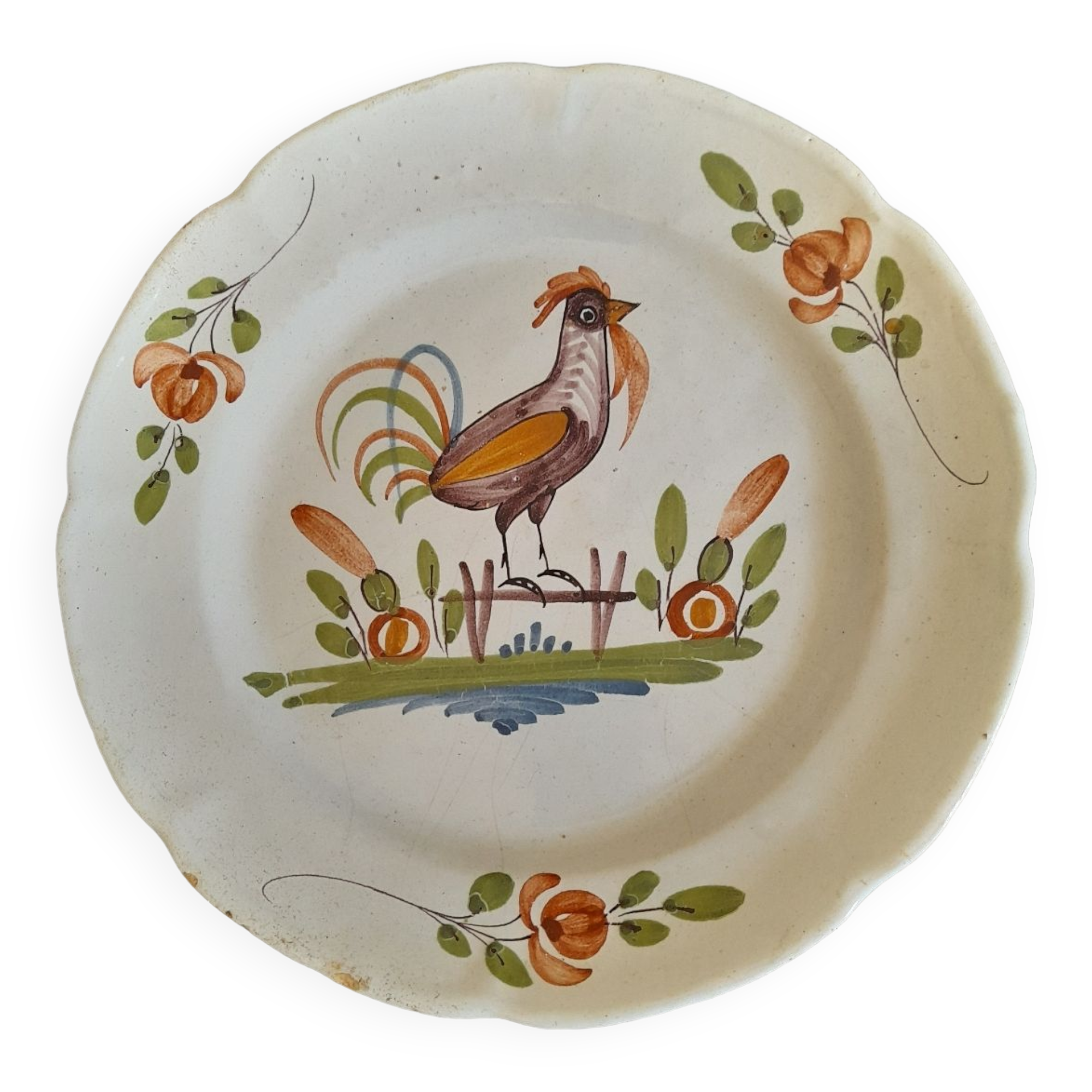 Eastern earthenware plate.