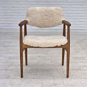 1960s, Danish design by Erik Kirkegaard, model 43, genuine sheepskin.