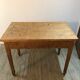 Firm table desk in raw solid oak vintage