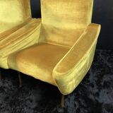 Pair of designer armchairs 1955-1960 by Louis Paolozzi for Zol Brandt Steiner