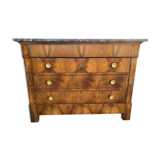 19th century walnut chest of drawers
