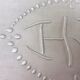 Art deco linen sheet