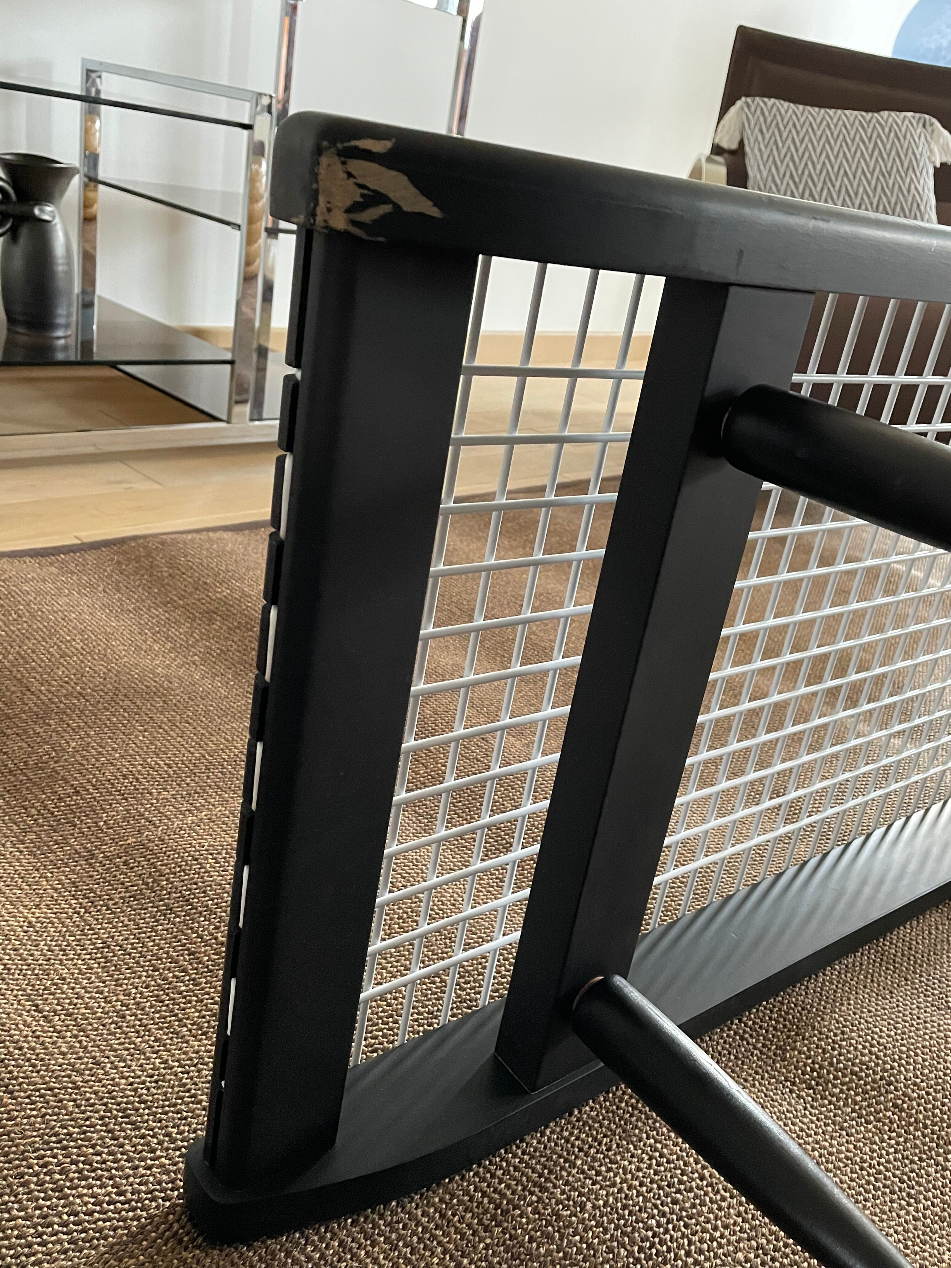 Black lacquered coffee table by Georges Tigien,1960s