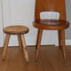 Tabouret bois tripode 365mm