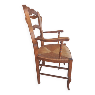 Straw armchair