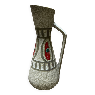 Vintage glazed ceramic jug – West Germany, 1960s