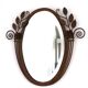 Art Deco mirror from the 1930s in hammered steel.