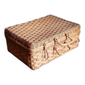 Rattan suitcase 1960