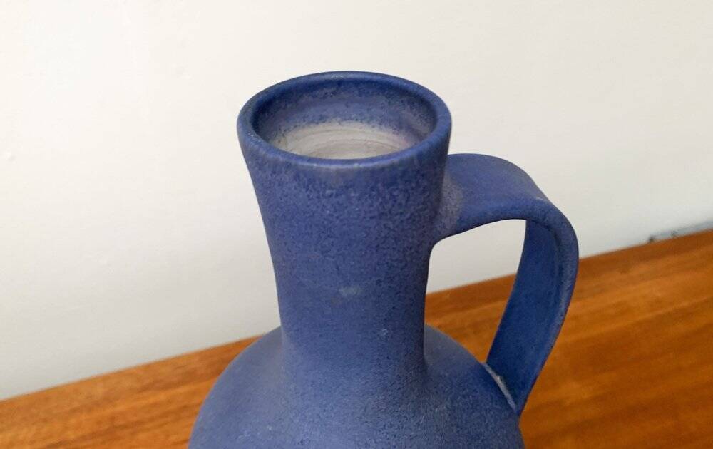 Mid-century minimalist ceramic carafe vase by WGP West German from Marschner Kunsttöpferei, 1960s.