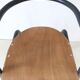 Chaise maternelle vintage métal gris anthracite bois